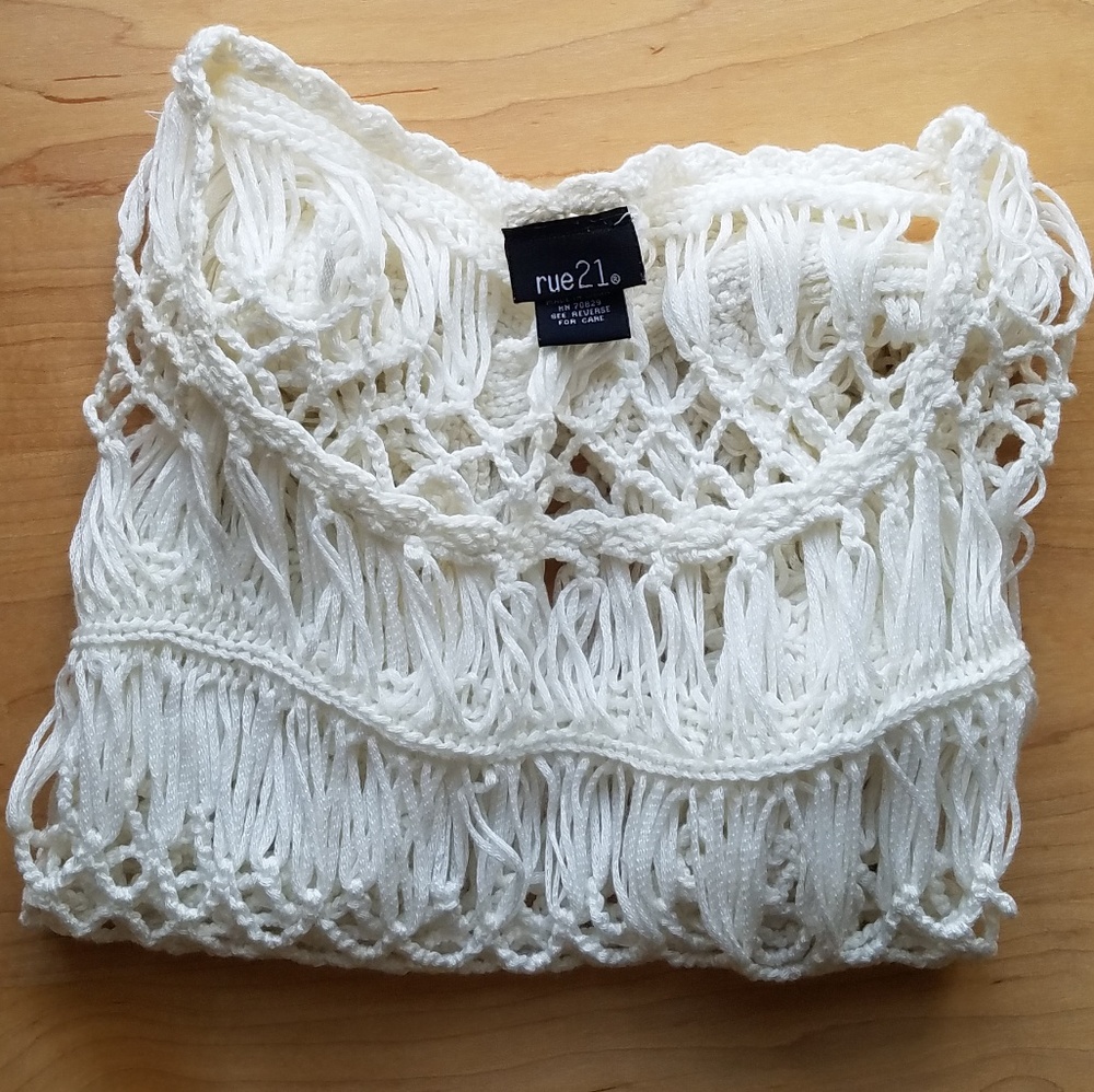 Large Knit Crochet Top